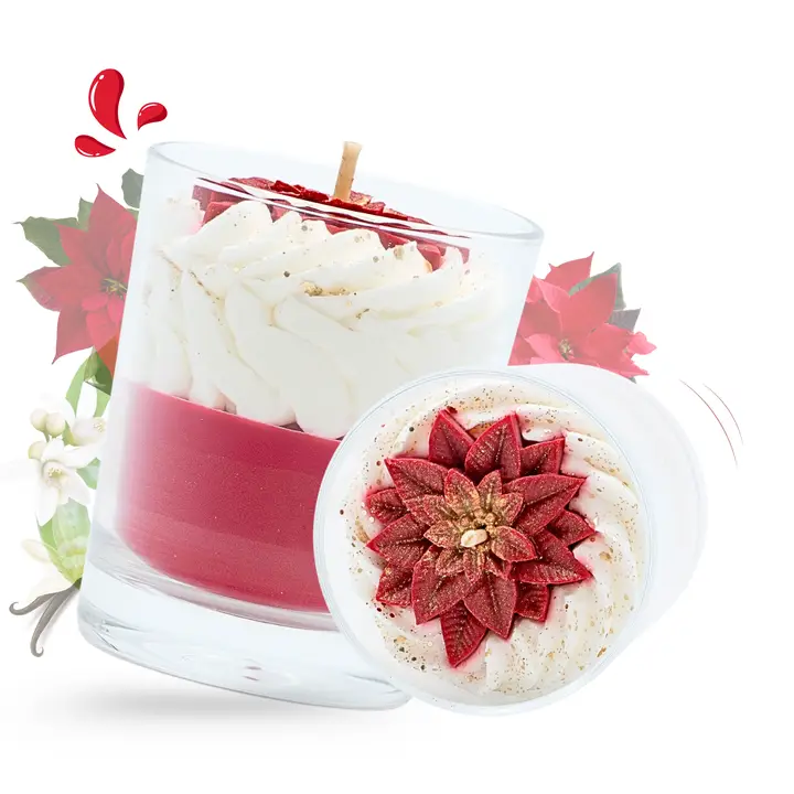 Bougies Fleur de Noël