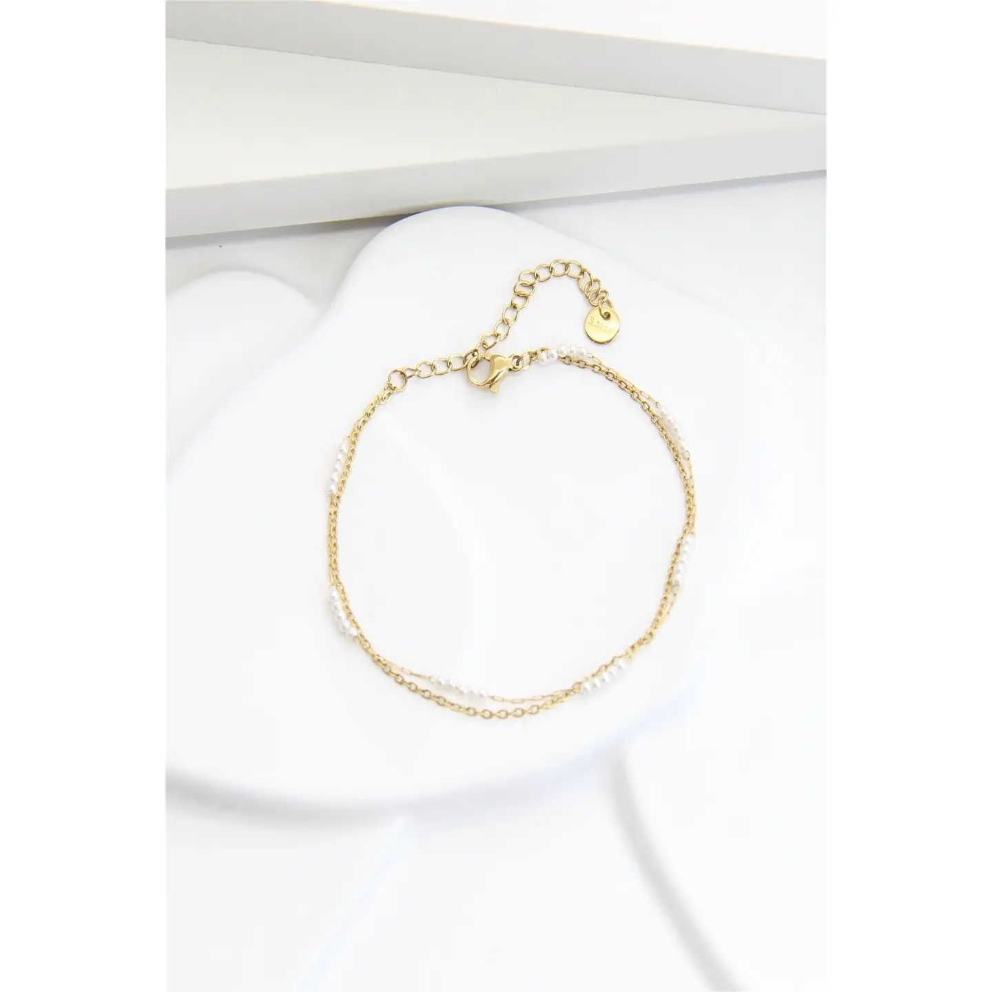 Bracelet inox double chaîne
